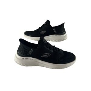 Skechers Bounder 2.0 Ultra Light Slip Ins Men's Black Athletic Shoes Size 10
